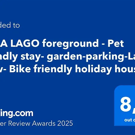 Foreground - Pet Friendly Stay- Garden-parking-lake View- Bike Friendly House